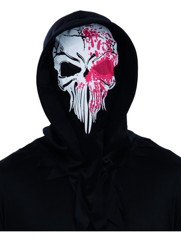 Bloody Reaper Fabric Hooded Mask - Adult Weekender