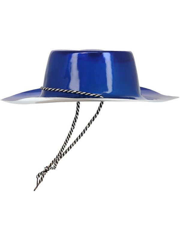 Blue Metallic Cowboy Hat - Adult Weekender