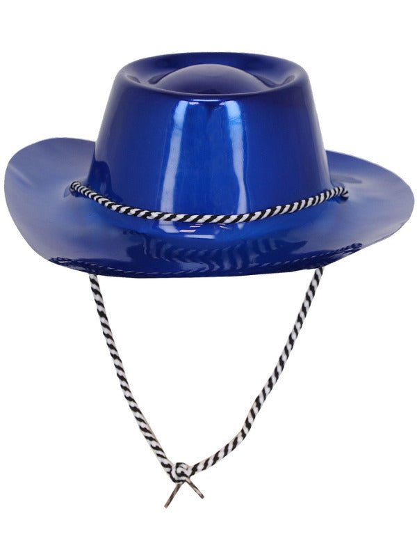 Blue Metallic Cowboy Hat - Adult Weekender
