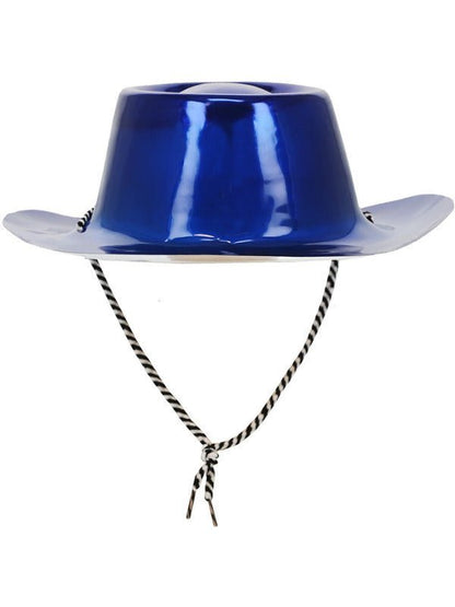 Blue Metallic Cowboy Hat - Adult Weekender
