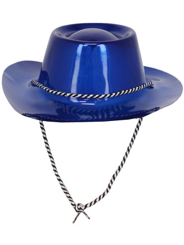 Blue Metallic Cowboy Hat - Adult Weekender