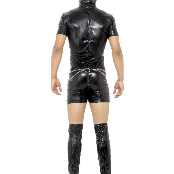 Bondage Gimp Costume with Bodysuit, Black - Adult Weekender