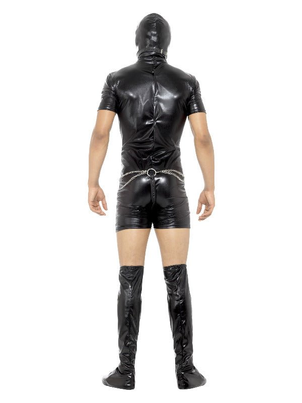 Bondage Gimp Costume with Bodysuit, Black - Adult Weekender
