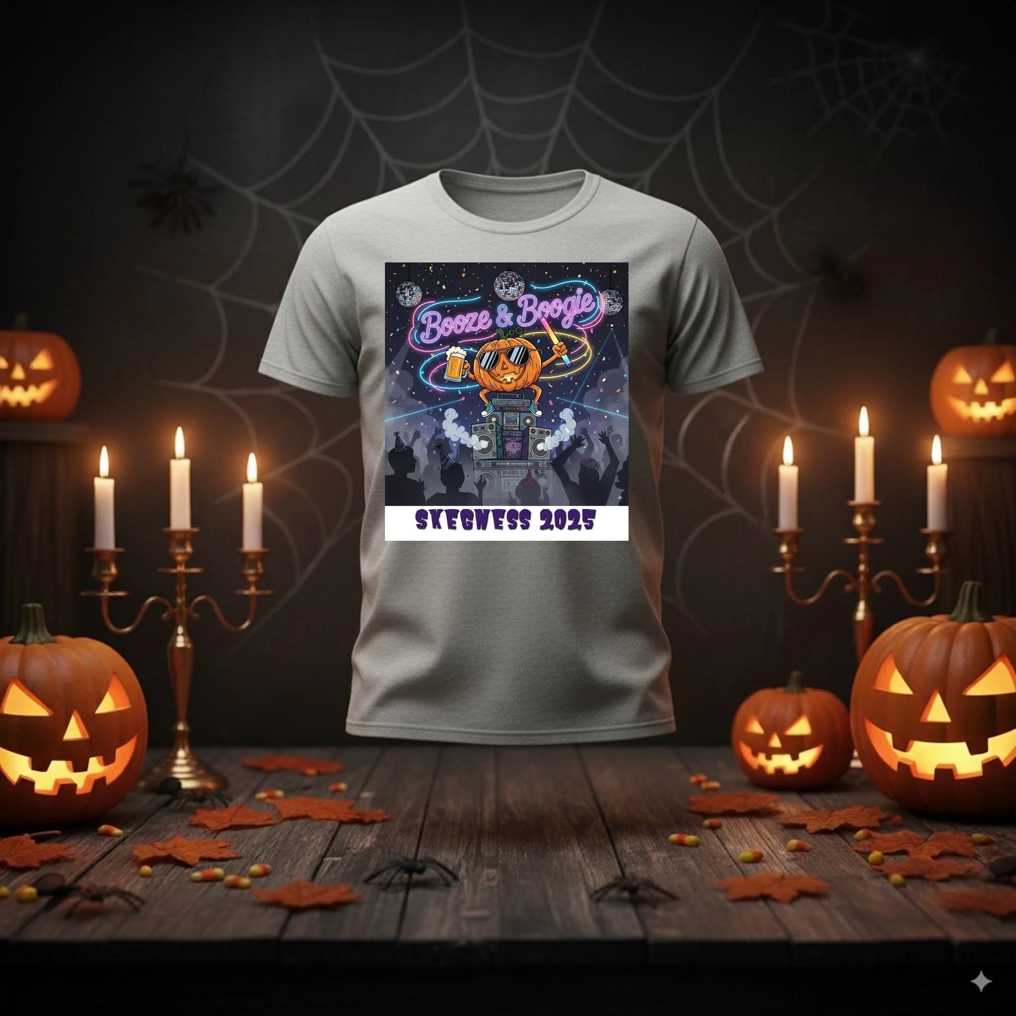 Booze and Boogie - Adult Weekender Unisex Heavy T-Shirt - Stags, Hens, Birthdays Halloween copy - Adult Weekender