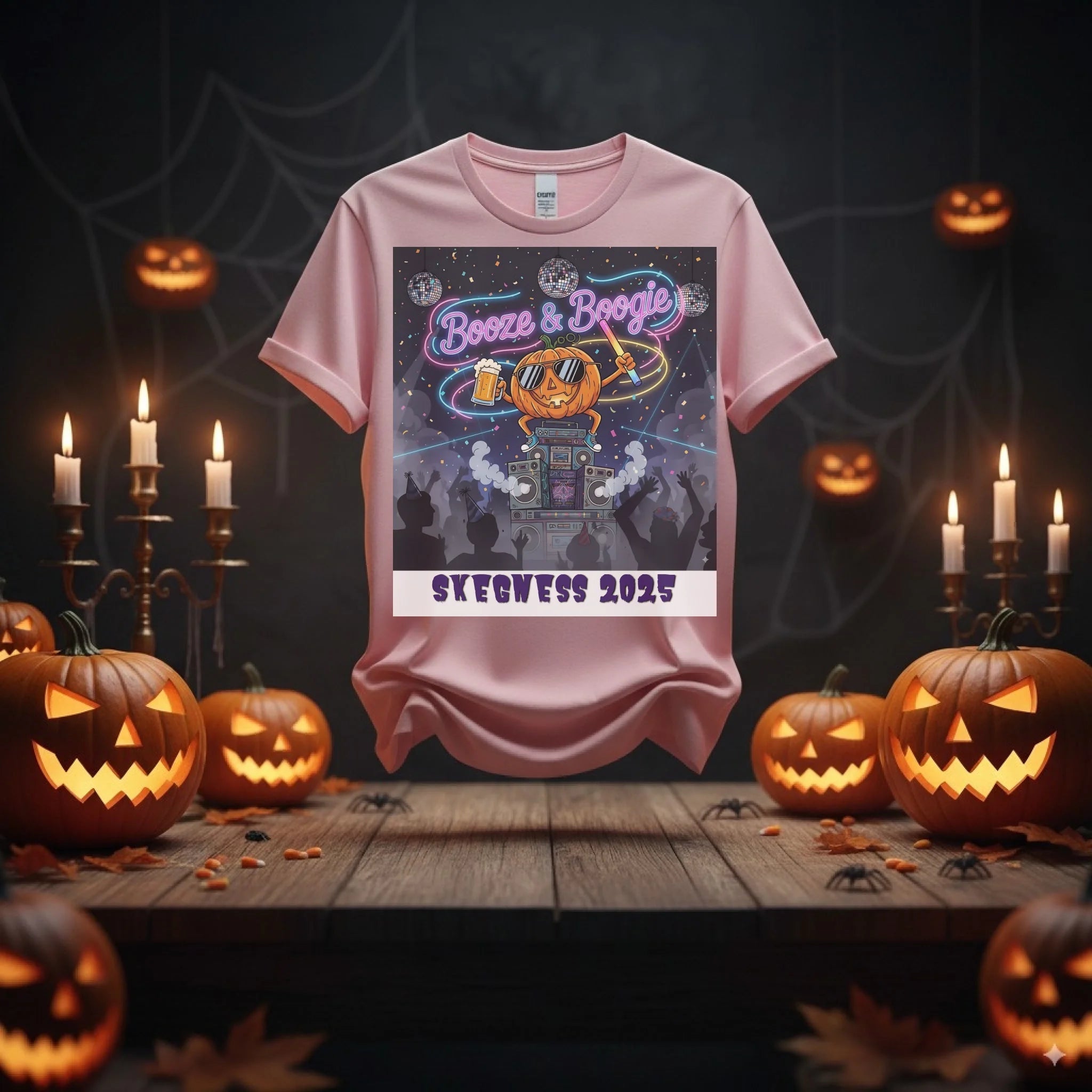 Booze and Boogie - Adult Weekender Unisex Heavy T-Shirt - Stags, Hens, Birthdays Halloween copy - Adult Weekender