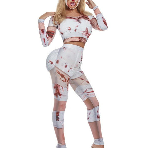Botched Surgery Costume, White - Adult Weekender