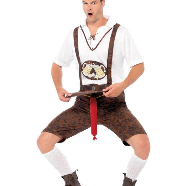 Brad Wurst Costume, Brown - Adult Weekender
