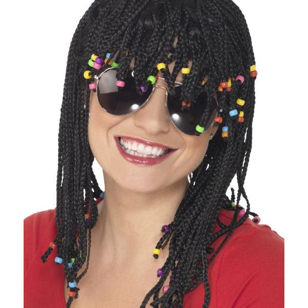 Braided Wig, Black - Adult Weekender