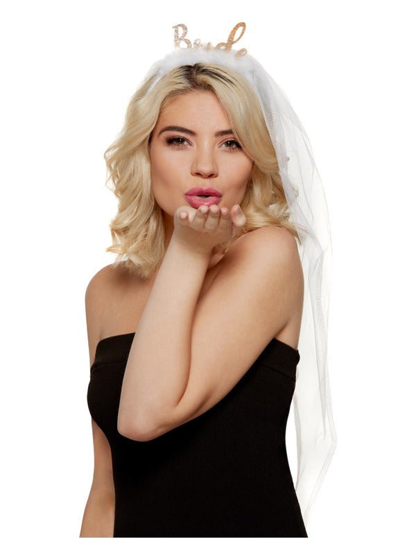 Bride Headband, White - Adult Weekender