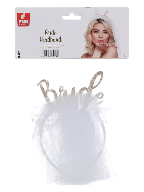 Bride Headband, White - Adult Weekender