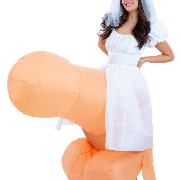 Bride On Inflatable Penis Costume - Adult Weekender
