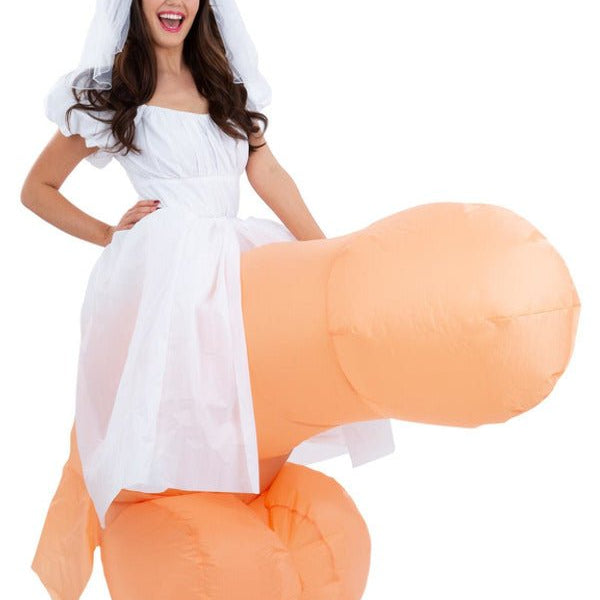 Bride On Inflatable Penis Costume - Adult Weekender