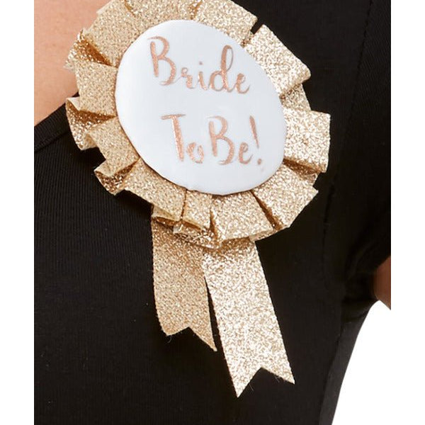 Bride To Be Rosette, Rose Gold - Adult Weekender