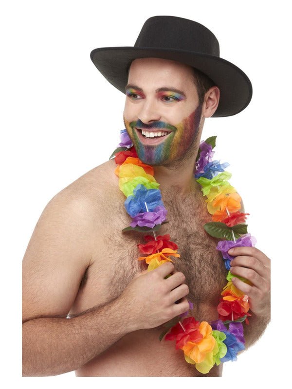 Bright Large Lei, Rainbow - Adult Weekender