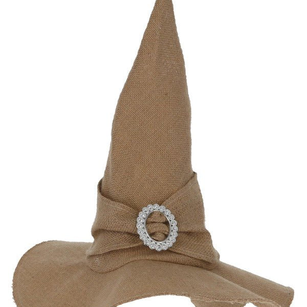 Burlap Witch Hat - Adult Weekender