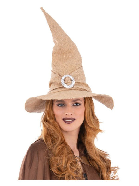 Burlap Witch Hat - Adult Weekender