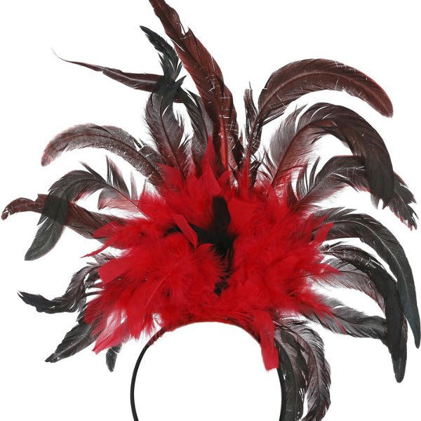 Burlesque Headband, Black & Red - Adult Weekender