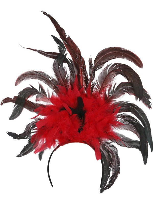 Burlesque Headband, Black &amp; Red - Adult Weekender