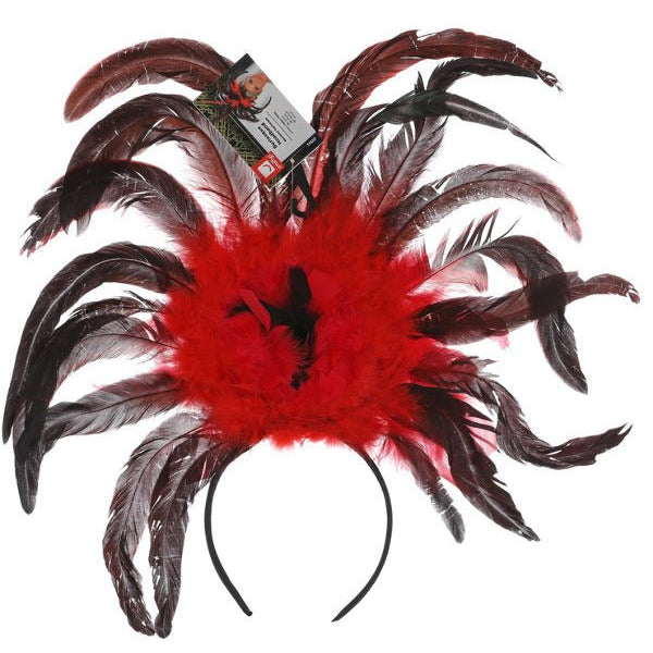 Burlesque Headband, Black & Red - Adult Weekender