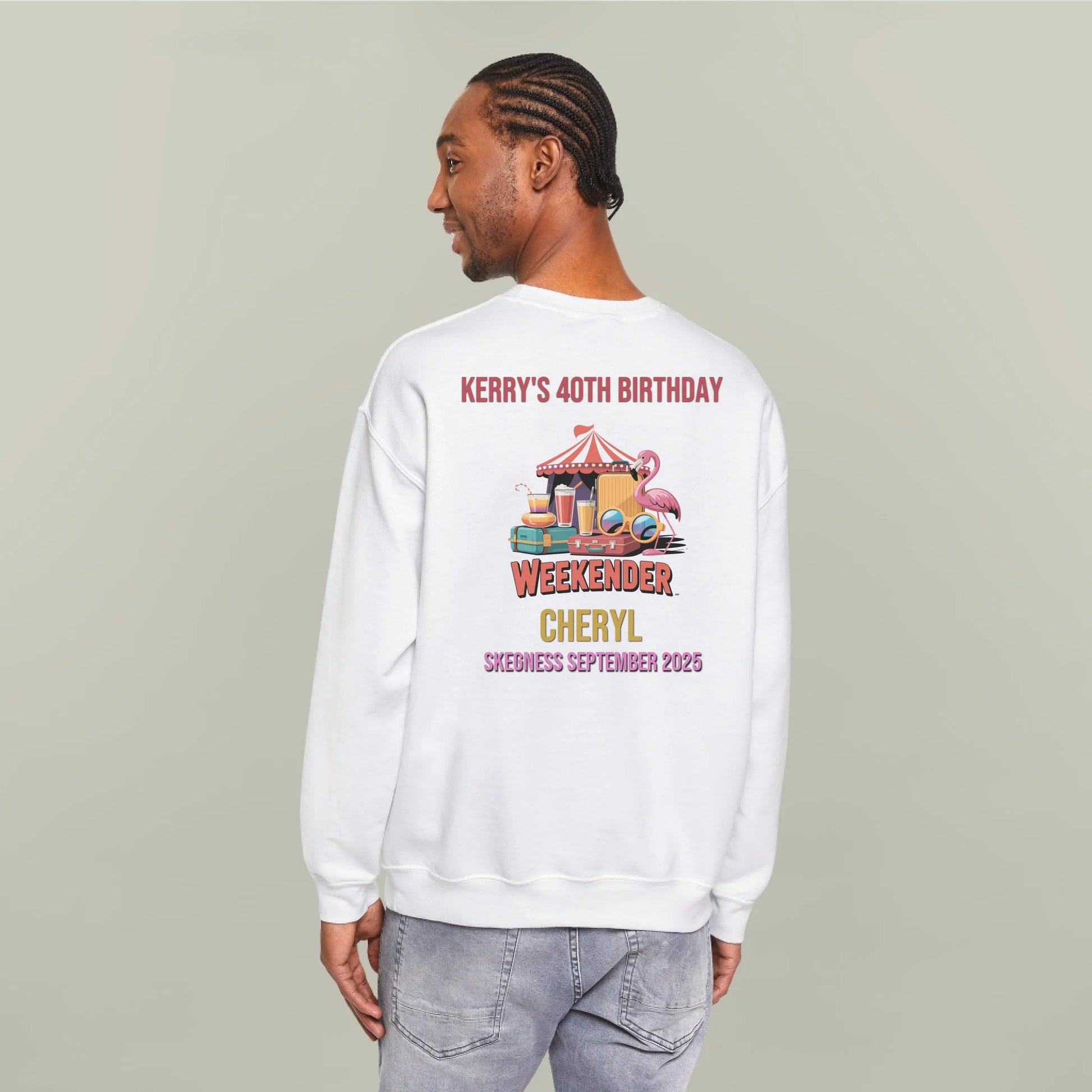 By 'Eck it's the Big Weekender - Adult Weekender Front and Back Personalised Unisex Heavy T-Shirt or Hoodie - 90s - Adult Weekender