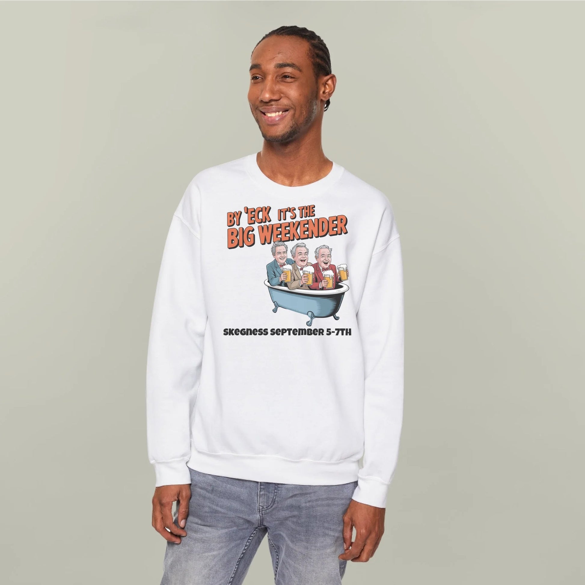 By 'Eck it's the Big Weekender - Adult Weekender Front and Back Personalised Unisex Heavy T-Shirt or Hoodie - 90s - Adult Weekender