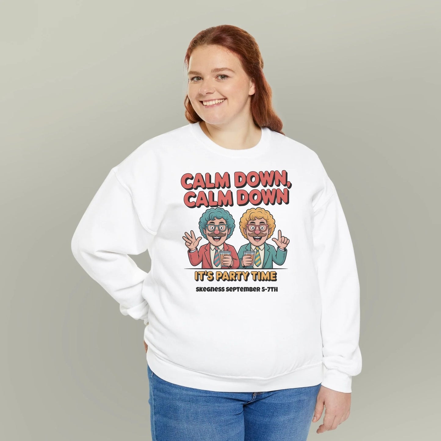 Calm Down Calm Down - Adult Weekender Front and Back Personalised Unisex Heavy T-Shirt or Hoodie - 90s - Adult Weekender
