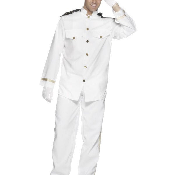 Captain Costume, White - Adult Weekender