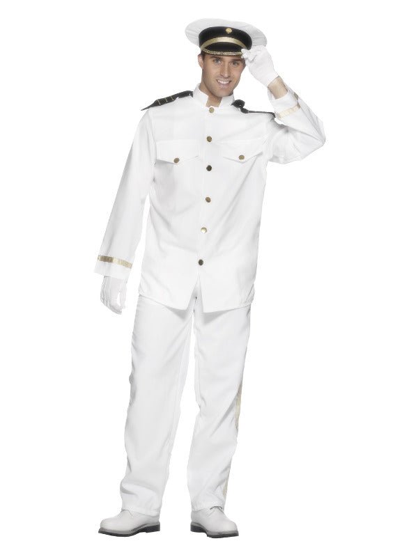 Captain Costume, White - Adult Weekender