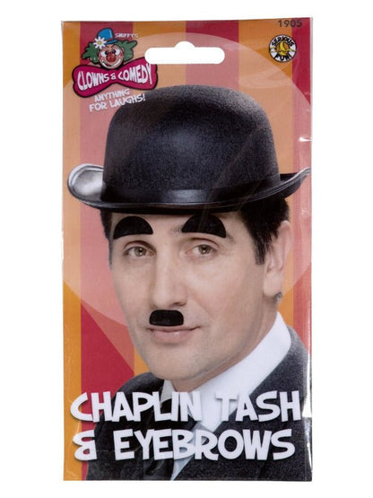 Chaplin Tash and Eyebrows, Black - Adult Weekender