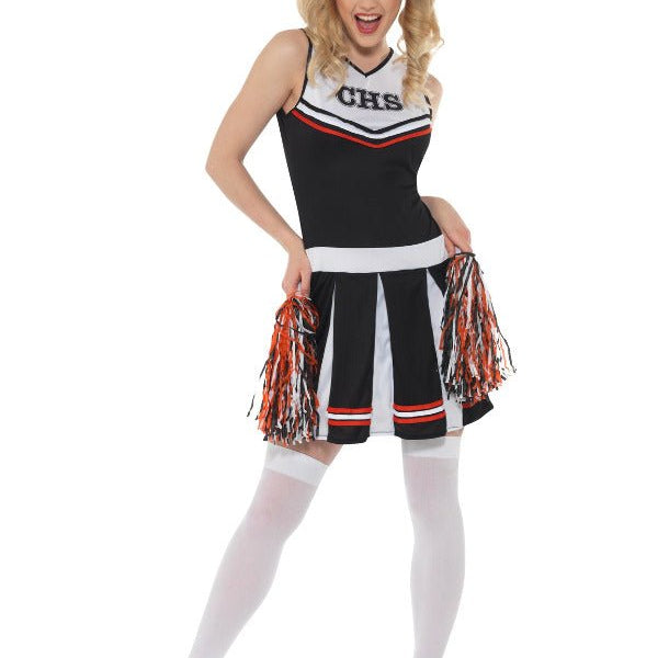 Cheerleader Costume, Black - Adult Weekender