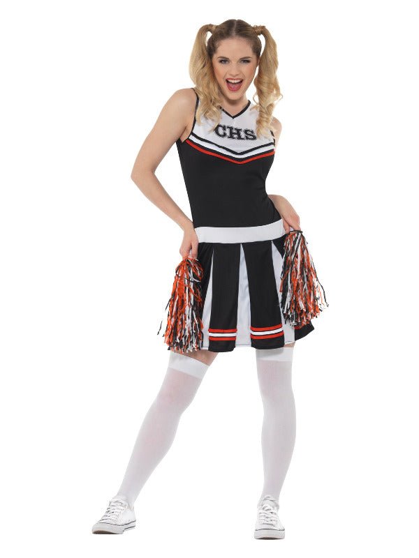 Cheerleader Costume, Black - Adult Weekender