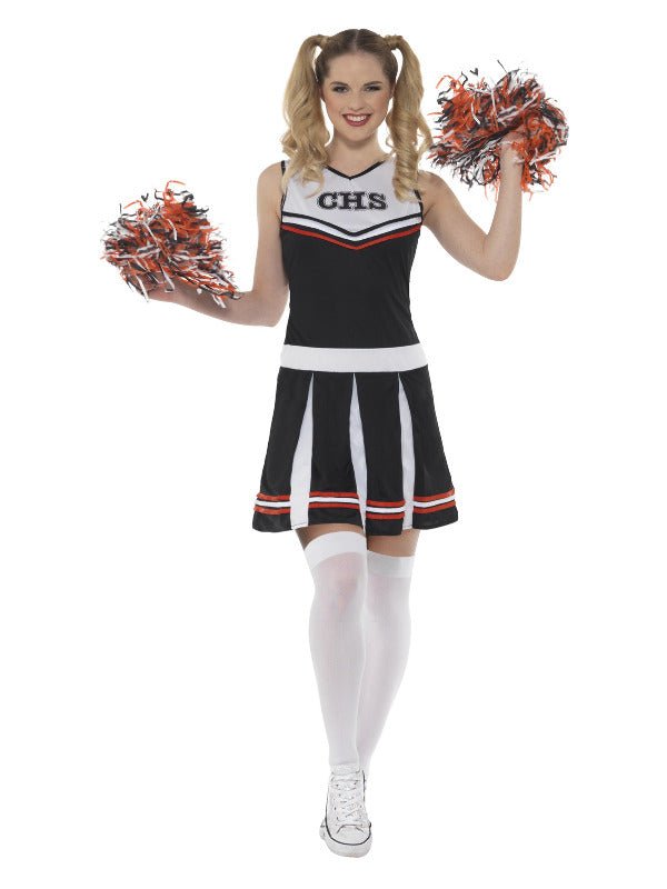 Cheerleader Costume, Black - Adult Weekender