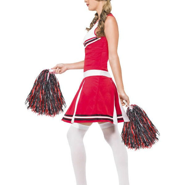 Cheerleader Costume, Red - Adult Weekender