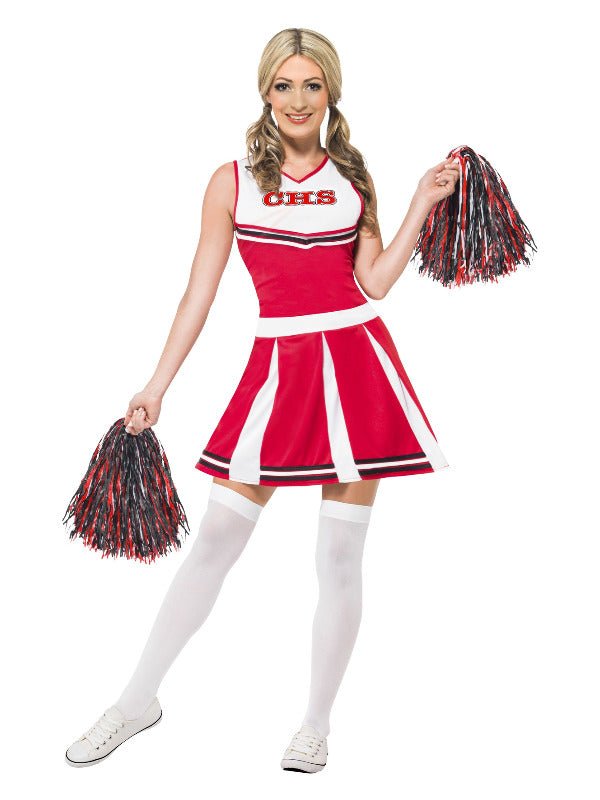 Cheerleader Costume, Red - Adult Weekender