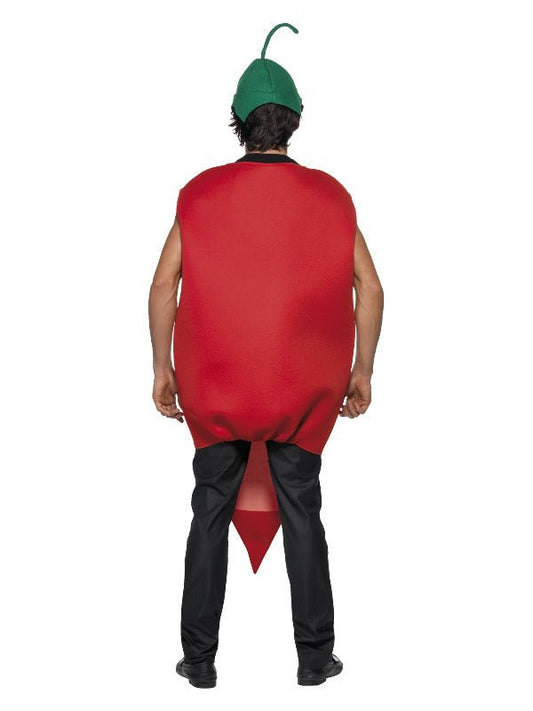 Chilli Pepper Costume, Red - Adult Weekender