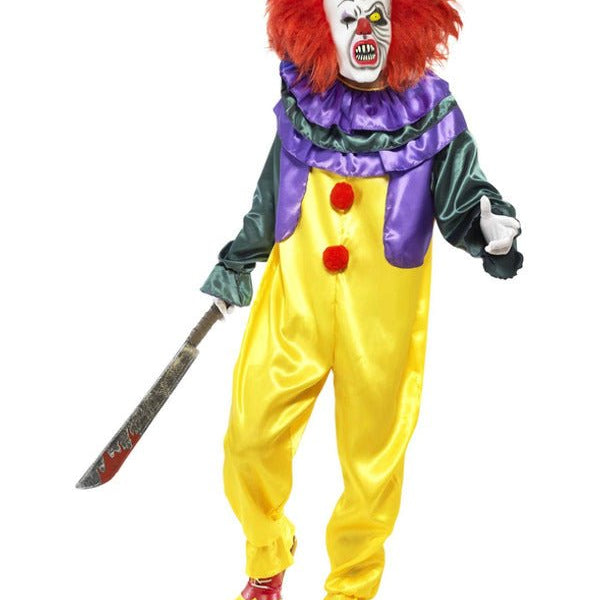 Classic Horror Clown Costume, Multi - Coloured - Adult Weekender