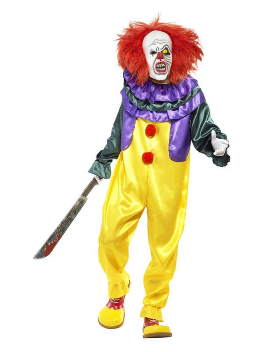 Classic Horror Clown Costume, Multi - Coloured - Adult Weekender