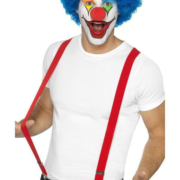 Clown Braces, Red - Adult Weekender