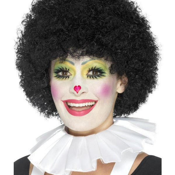 Clown Neck Ruffle, White - Adult Weekender