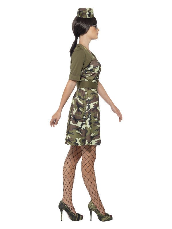 Combat Cadet Costume, Green - Adult Weekender