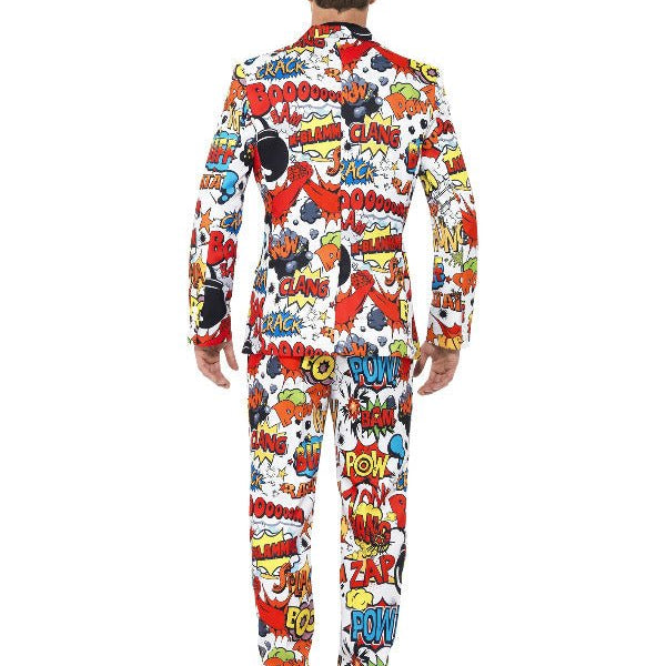 Comic Strip Suit, Red & White - Adult Weekender