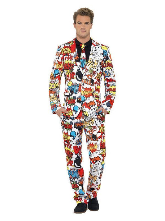 Comic Strip Suit, Red & White - Adult Weekender