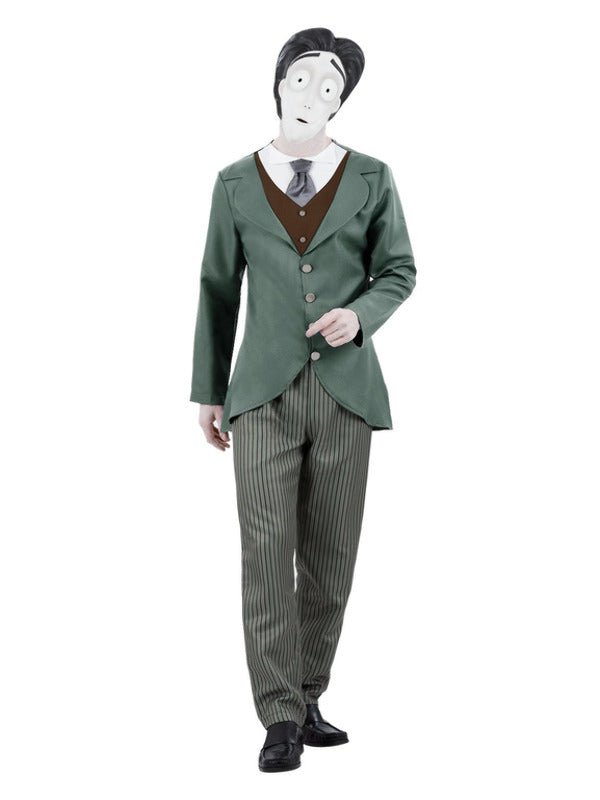 Corpse Bride, Victor Van Dort Groom Costume, Mask, - Adult Weekender