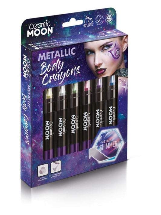 Cosmic Moon Metallic Body Crayons, Assorted - Adult Weekender