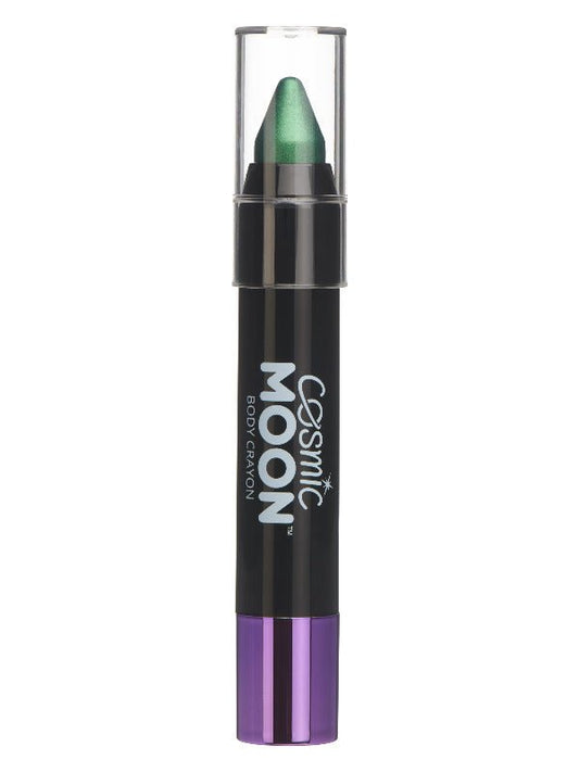 Cosmic Moon Metallic Body Crayons, Green - Adult Weekender