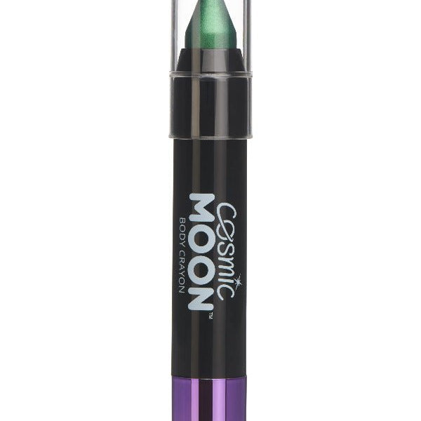 Cosmic Moon Metallic Body Crayons, Green - Adult Weekender