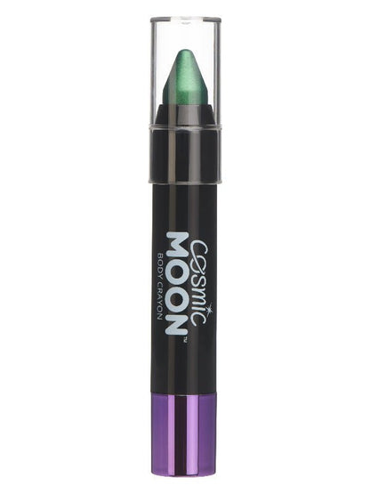 Cosmic Moon Metallic Body Crayons, Green - Adult Weekender