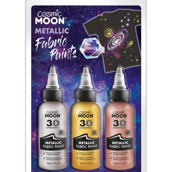 Cosmic Moon Metallic Fabric Paint, - Adult Weekender
