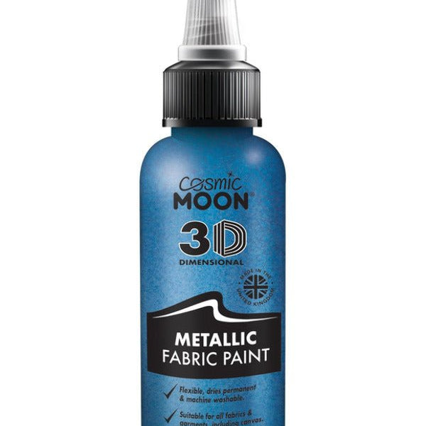 Cosmic Moon Metallic Fabric Paint, Blue - Adult Weekender