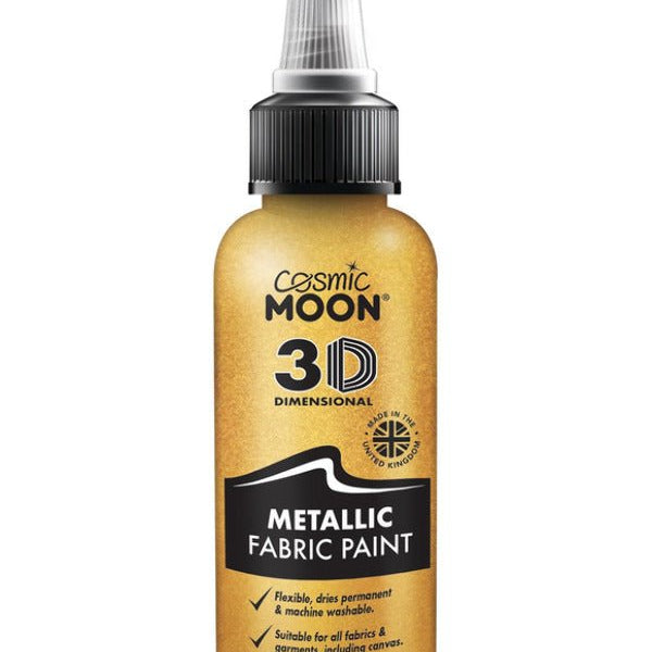 Cosmic Moon Metallic Fabric Paint, Gold - Adult Weekender